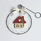 Dekorácie - domček- vianočná dekorácia - 15018560_