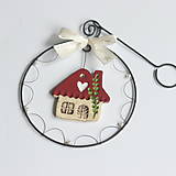 Dekorácie - domček- vianočná dekorácia - 15018561_
