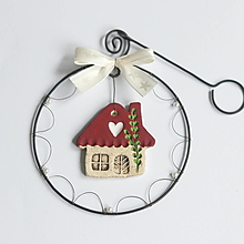 Dekorácie - domček- vianočná dekorácia - 15018558_