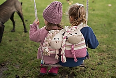 Detské tašky - Set dvoch batôžtekov pre sestričky, sesterničky alebo kamošky - 15021710_