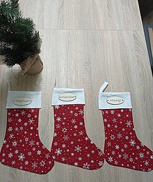 Dekorácie - Mikulášske / vianočné čižmy s menovkami - rodinné balenie - 15018767_