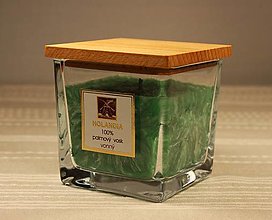Svietidlá a sviečky - Sviečka v skle - Aloe vera,Herbal,Jemný krém - 15020835_