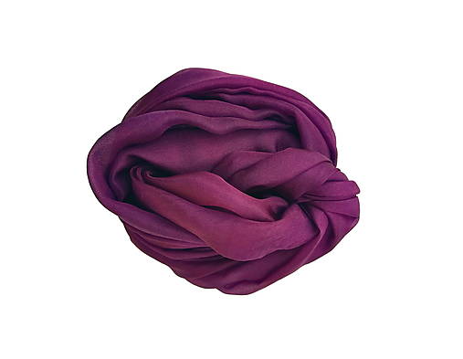 Šály a nákrčníky - "boysenberry purple"  hodvábny šál skladom - 15019898_
