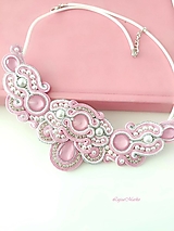 Náhrdelníky - Perla náhrdelník (Ružová+ biela) - 15021711_