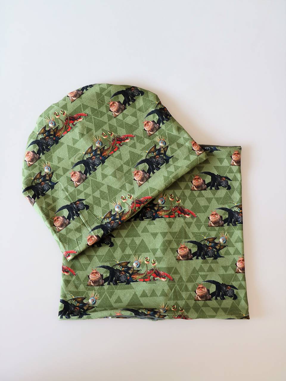 Draky úpletová čiapka, nákrčník alebo set