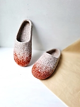 Ponožky, pančuchy, obuv - Dámske vlnené papuče - ONA - Jarabina - 15023074_