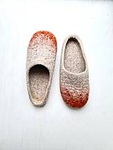 Ponožky, pančuchy, obuv - Dámske vlnené papuče - ONA - Jarabina - 15023119_