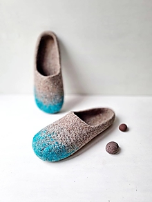 Ponožky, pančuchy, obuv - Dámske vlnené papuče ONA - Vilma - 15023177_