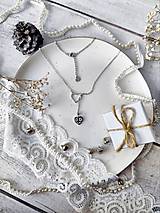 Sady šperkov - Dedičstvo | Cenovo zvýhodnená sada strieborná - retiazkové náušnice a náhrdelník - 15021806_