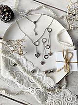 Sady šperkov - Dedičstvo | Cenovo zvýhodnená sada strieborná - retiazkové náušnice a náhrdelník - 15021811_