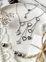 Sady šperkov - Dedičstvo | Cenovo zvýhodnená sada strieborná - retiazkové náušnice a náhrdelník - 15021812_