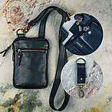Pánske tašky - Sada tithanov pre pánov - pánska taška, peňaženka, kľúčenka - 15021832_