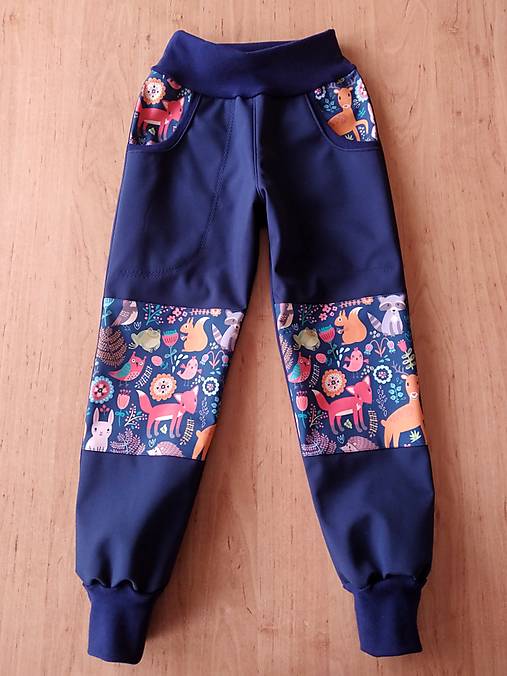 Detské oblečenie - Softshellky zvirátka  (122) - 15023329_