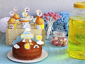 Papiernictvo - Narodeninová Párty sada na detskú oslavu OBLÁČIK a JEHO KAMARÁTI - 15023333_