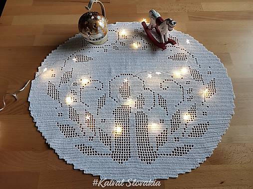  - ***  Vianočný  obrúsok - adventné sviečky *** - 15027313_