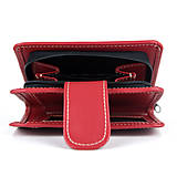 Peňaženky - Malá dámska kožená peňaženka v červenej farbe - 15026031_