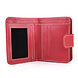 Peňaženky - Malá dámska kožená peňaženka v červenej farbe - 15026033_