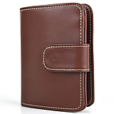 Peňaženky - Malá dámska kožená peňaženka v hnedej farbe - 15026047_