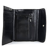 Peňaženky - Kožená dámska peňaženka z pravej kože, čierna - 15026797_