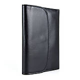 Peňaženky - Kožená dámska peňaženka z pravej kože, čierna - 15026803_