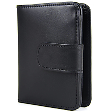 Peňaženky - Malá dámska kožená peňaženka v čiernej farbe - 15026042_