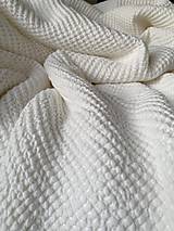 Detský textil - Detská waflová deka | Ľanová waflová deka - 15028182_