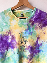 Topy, tričká, tielka - Batikované tričko - Bart Simpson - 15027512_