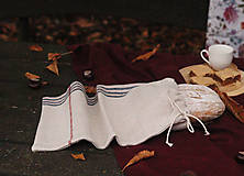 Úžitkový textil - Vrecko na chlieb z ľanového plátna - 15028291_