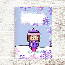 Papiernictvo - Zimný (skoro) vianočný zápisníček (dievčatko) - 15028639_