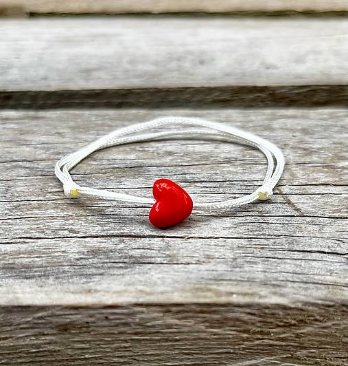 Náramky - Náramok so srdiečkom  - 15028894_