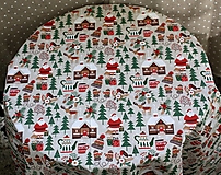 Úžitkový textil - Vianoce. Bavlnený vianočný retro obrus "Detstvo" - 15029957_