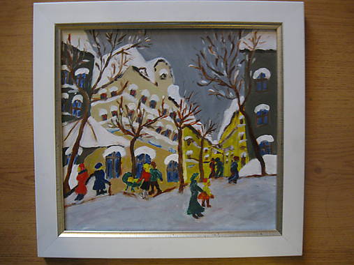 Kresby - Zima v meste - 15029438_