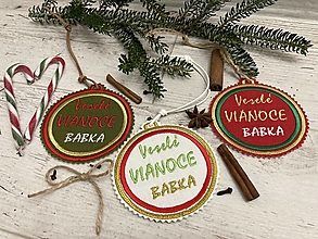 Dekorácie - Ľanová Vianočná dekorácia / personalizovaná/ (BABKA - jutová šnúrka) - 15031871_