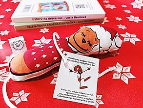 Hračky - Vianočný zajačik - obojstranná ekukačná hračka ku knihám - 15032087_