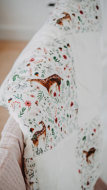 Detský textil - Patchwork deka pre deti (Jeleň) - 15034455_