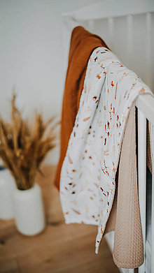 Detský textil - Detská deka do kočíka  (Béžová) - 15034541_