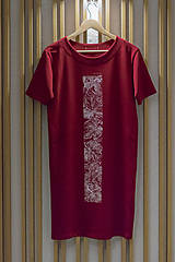 Šaty - Bordové teplákové šaty In Vino - 15035742_