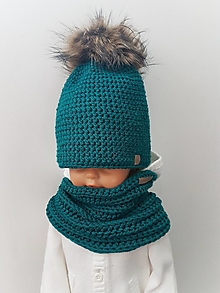 Čiapky, čelenky, klobúky - Zimný detský set MS - 15039902_