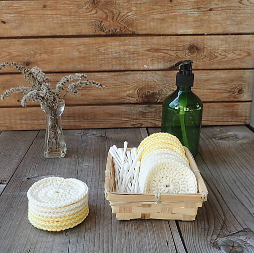 Úžitkový textil - Odličovací tamponky - sada 20ks - 15039445_