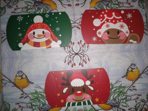 Obalový materiál - Vianočné papierové krabičky  (Perníček) - 15038029_