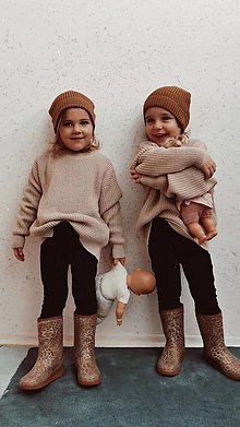 Detské oblečenie - Detský merino sveter Pierko - pieskový - 15037566_