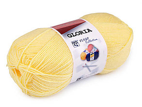 Galantéria - Pletacia priadza Gloria 50 g (54033 bielo žltá) - 15036991_