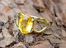 Prstene - Zlatý prsteň Heliodor - 15043185_
