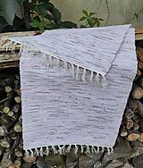 Úžitkový textil - Ručne tkaný obrus na stôl 45x100cm pastelový - 15040919_