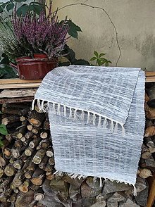Úžitkový textil - Ručne tkané prestieranie, behúň na stôl 45x100cm - 15040978_