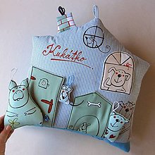 Úžitkový textil - DOMEK: KUKÁTKO - polštář - 15044709_