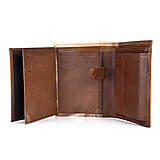 Pánske tašky - Pánska kožená peňaženka s motívom Golfistu, ručná maľba - 15042776_