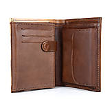 Pánske tašky - Pánska kožená peňaženka s motívom Golfistu, ručná maľba - 15042780_