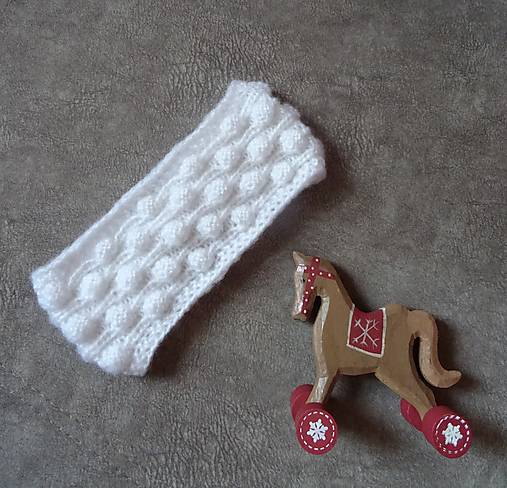 Detské doplnky - Detská pletená čelenka - 15040673_