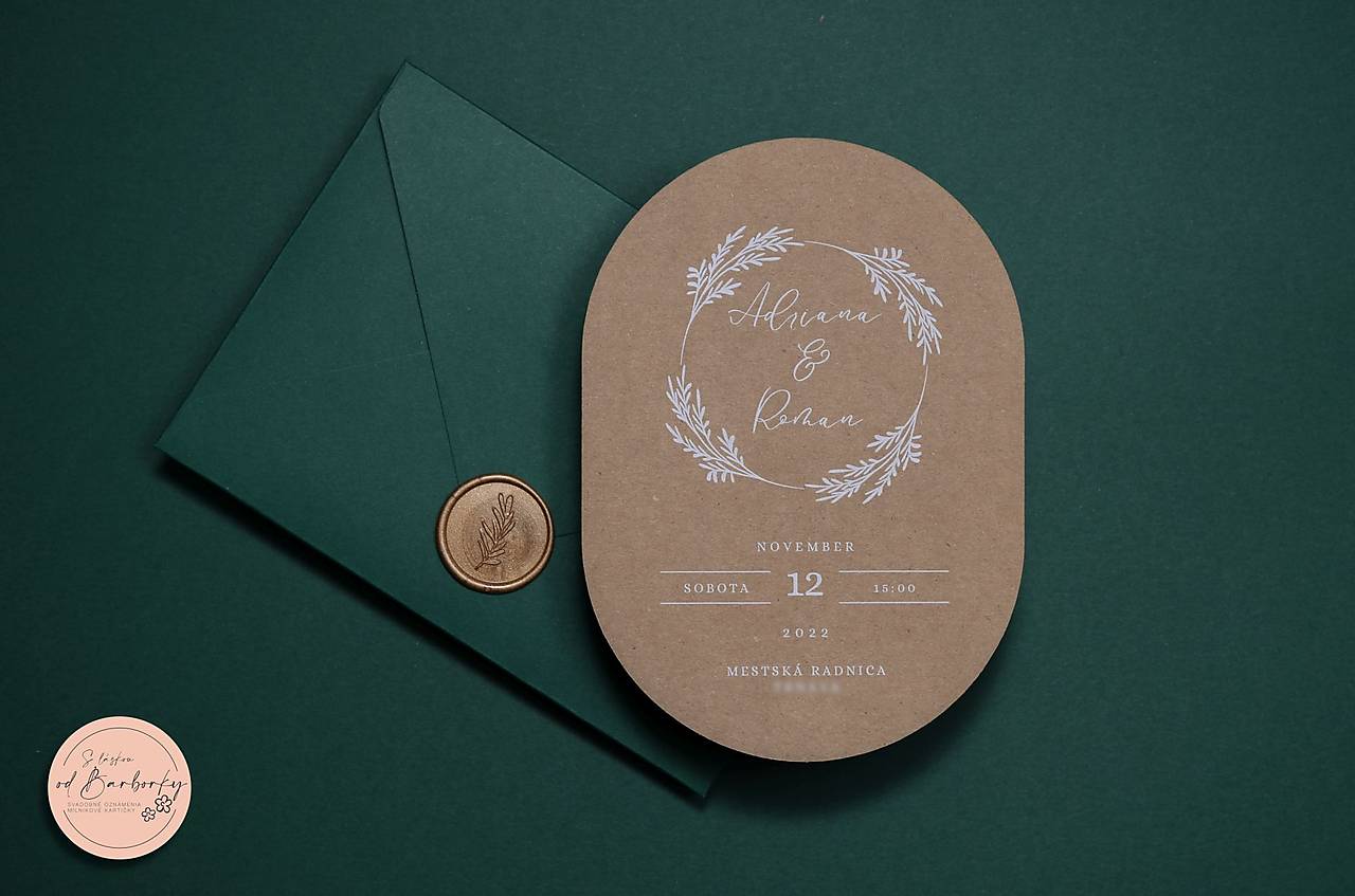 Svadobné oznámenie #B51B (Uvítacia tabuľa (plagát 700x500 mm))